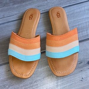 UGG Ximena Slide Sandals Leather Slip Ons